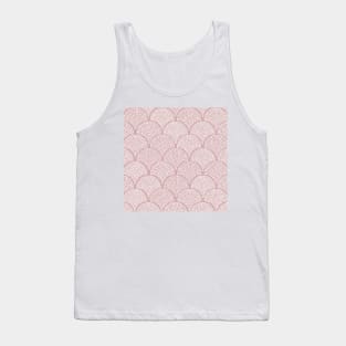 Japanese Fish Scales / Baby Pink Texture Tank Top